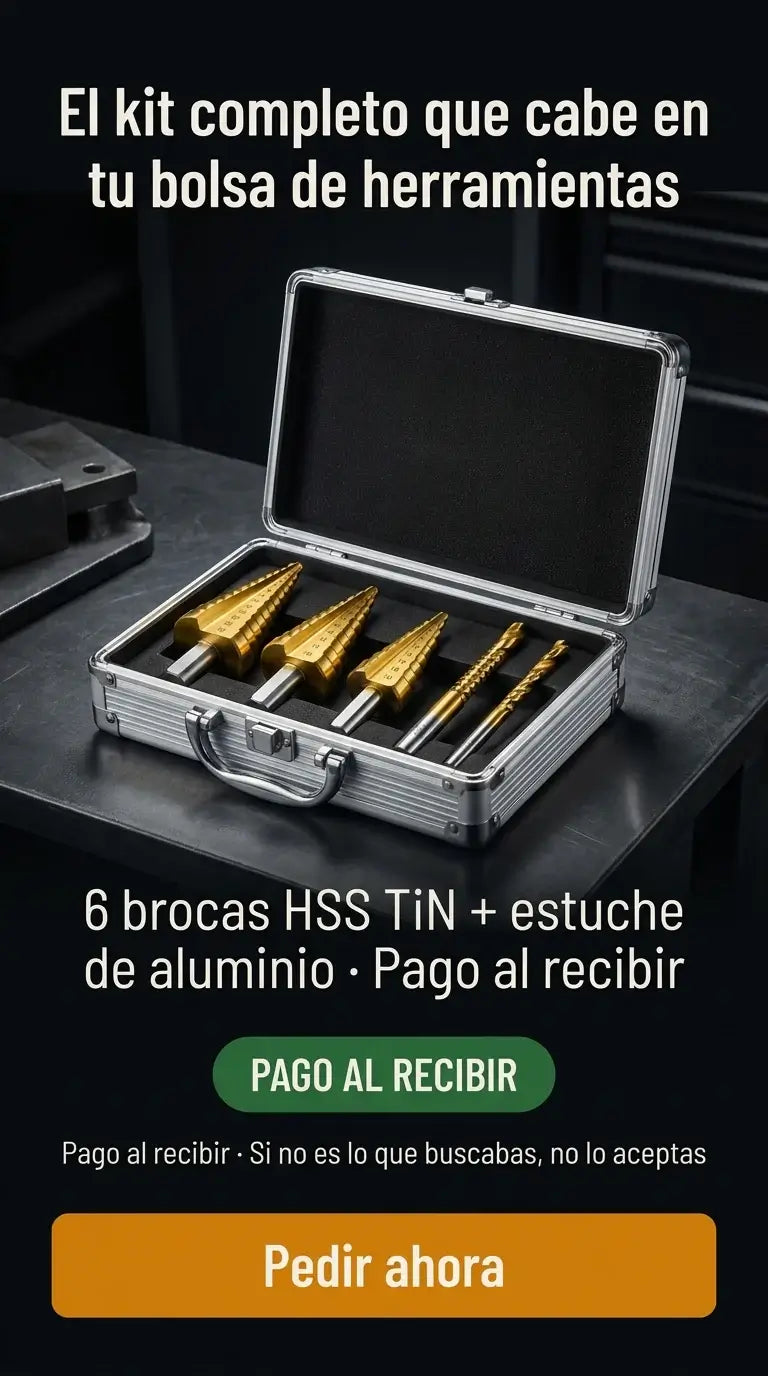 Broca Titan - Kit completo de 6 brocas + estuche